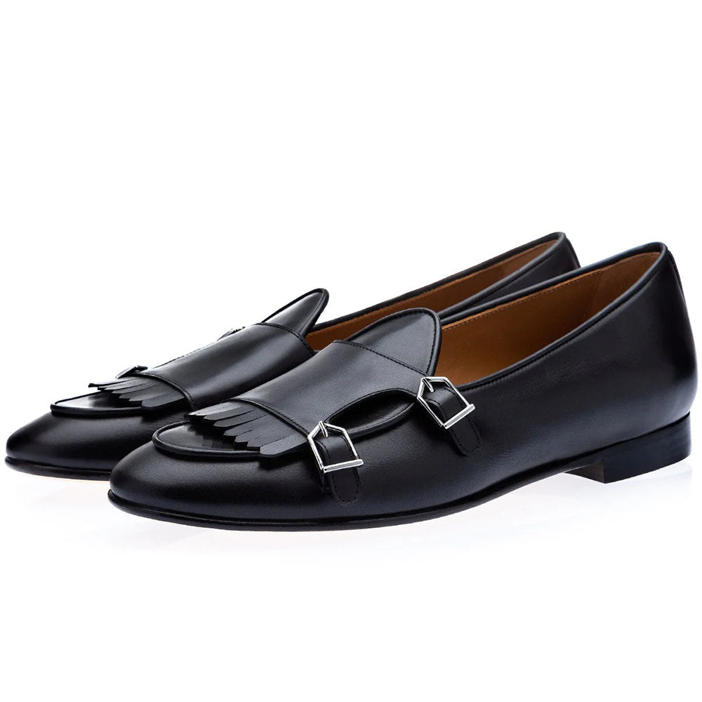 Superglamorous Tangerine 7.1 Nappa Belgian Loafers Black