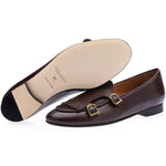 Superglamourous Tangerine 7.1 Nappa Belgian Loafers Cocoa