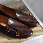 Superglamourous Tangerine 7.1 Nappa Belgian Loafers Cocoa