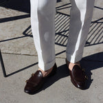 Superglamourous Tangerine 7.1 Nappa Belgian Loafers Cocoa