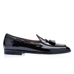 Superglamourous Tangerine 8 Brushed Belgian Loafers Black