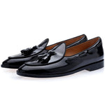 Superglamorous Tangerine 8 Brushed Belgian Loafers Black