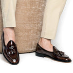 Superglamourous Tangerine 8 Brushed Belgian Loafers Cocoa