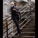 Superglamourous Tangerine 8 Brushed Belgian Loafers Navy