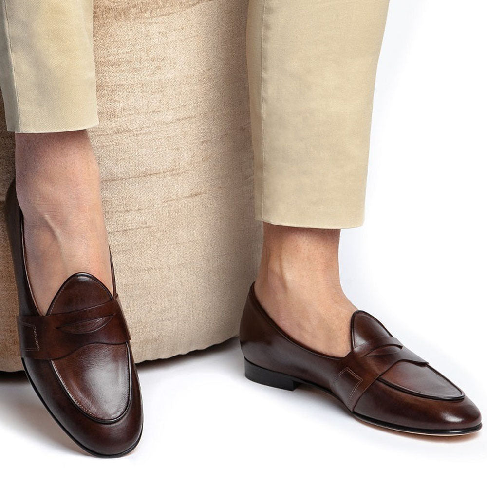 Superglamourous Tangerine 9 Toledo Belgian Loafers Cocoa