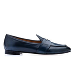 Superglamourous Tangerine 9 Toledo Belgian Loafers Navy