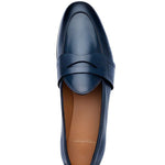 Superglamourous Tangerine 9 Toledo Belgian Loafers Navy