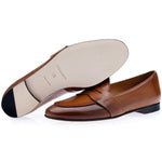 Superglamourous Tangerine 9 Toledo Belgian Loafers Tobacco