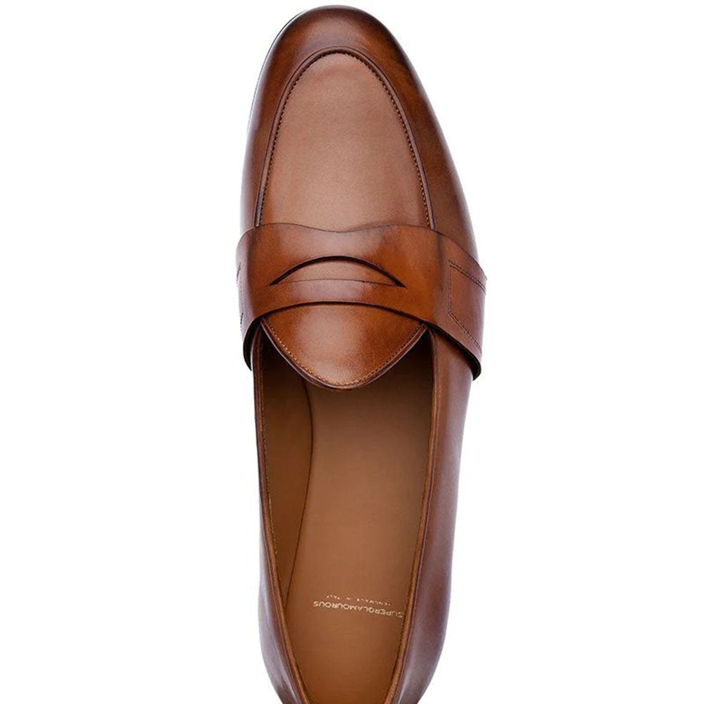 Superglamourous Tangerine 9 Toledo Belgian Loafers Tobacco