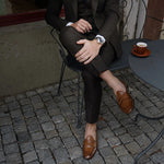 Superglamourous Tangerine 9 Toledo Belgian Loafers Tobacco