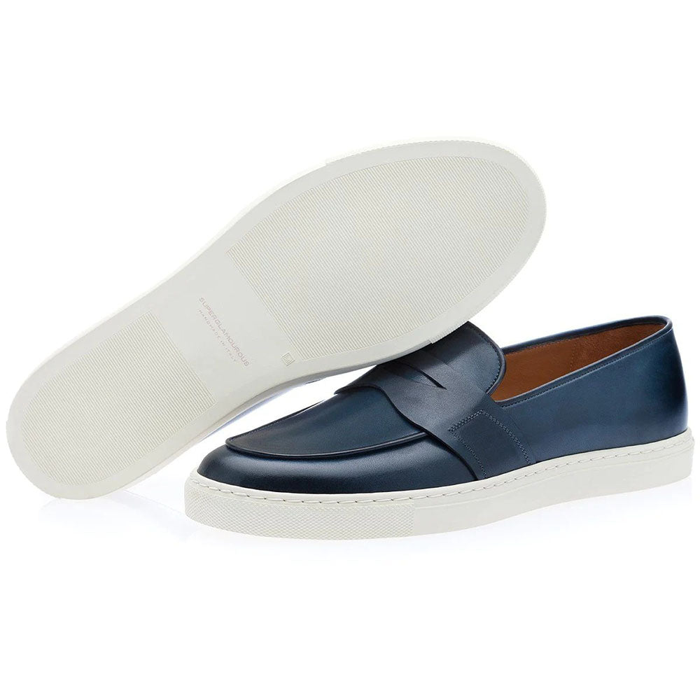 Superglamourous Tangerine 9 Toledo Skate Sneakers Navy
