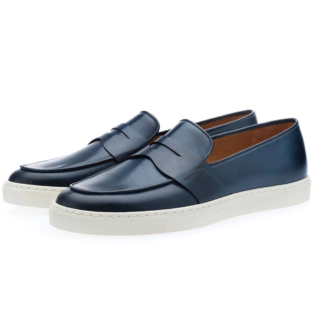 Superglamorous Tangerine 9 Toledo Skate Sneakers Navy