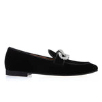Superglamourous Venetia Velour Slippers Black