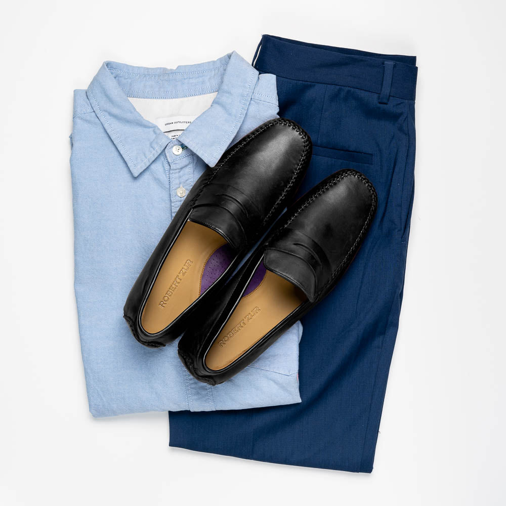 Robert Zur Sven Driving Shoes Black