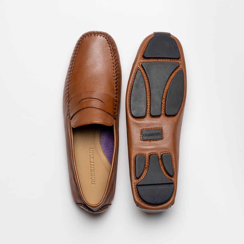 Robert Zur Sven Driving Shoes Saddle Tan