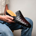 Mezlan Ostrich Mule Dark Burgundy (EXCLUSIVE) (SX4919-S)