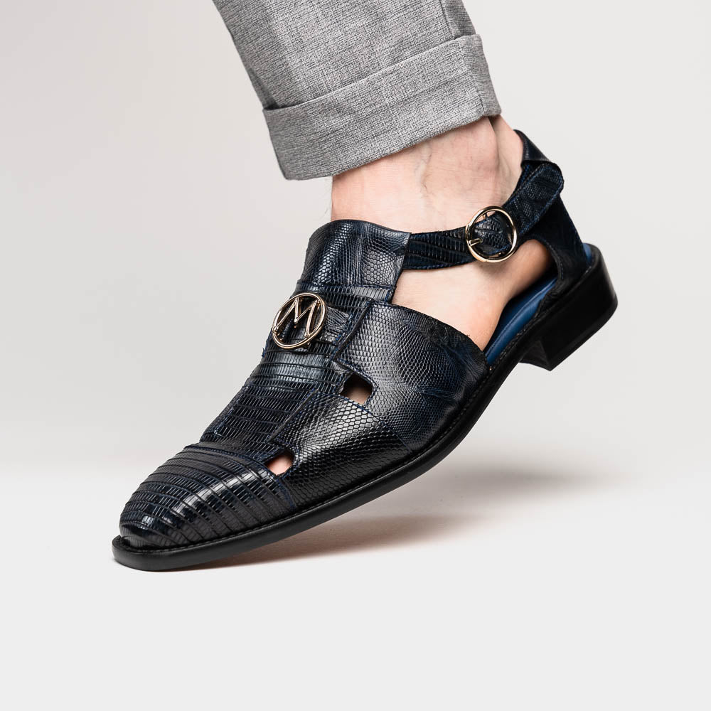 Mezlan Lizard Sandals Navy (EXCLUSIVE) (SX4920L)