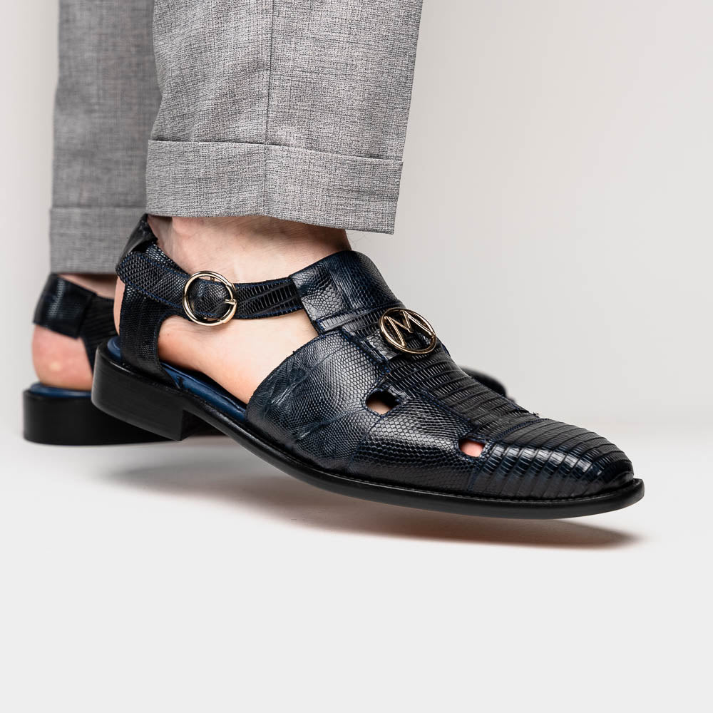 Mezlan Lizard Sandals Navy (EXCLUSIVE) (SX4920L)