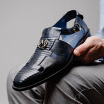 Mezlan Lizard Sandals Navy (EXCLUSIVE) (SX4920L)
