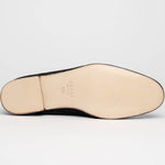 Zelli Tasca Suede Penny Loafers Black (16-100-BLK)