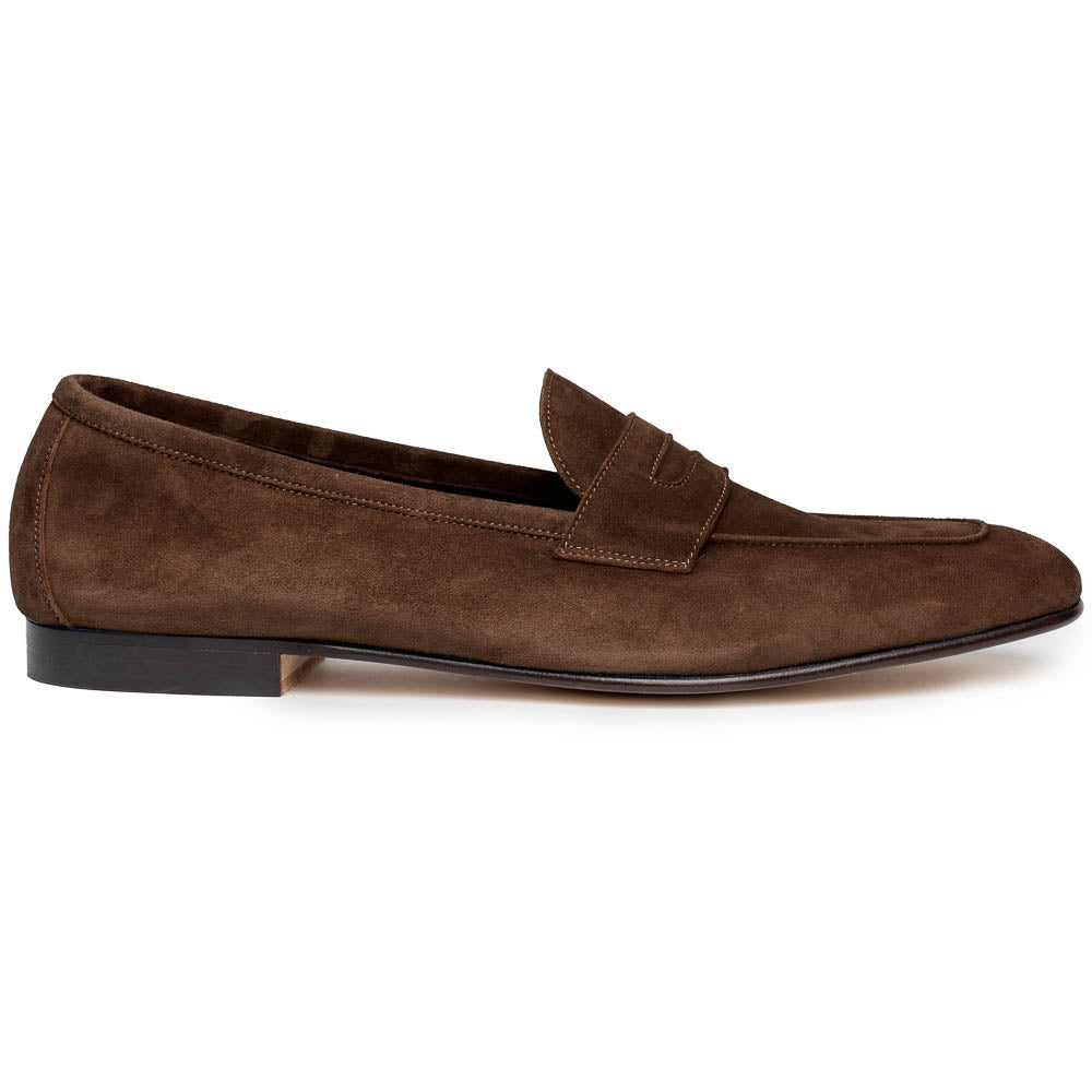 Zelli Tasca Suede Penny Loafers Cae