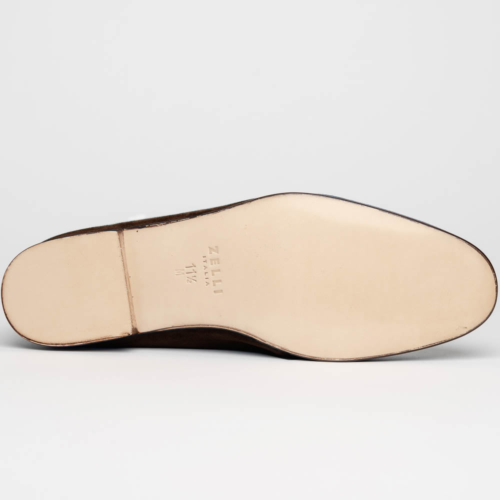 Zelli Tasca Suede Penny Loafers Cafe (16-100-CAF)