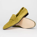Zelli Tasca Suede Penny Loafers Mustard (16-100-MUS)