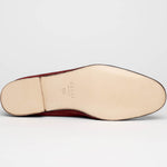 Zelli Tasca Suede Penny Loafers Red (16-100-RED)