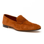 Zelli Tasca Suede Penny Loafers Cognac (16-100-CGN)