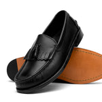 Handsewn Shoe Co. Tassel Kilt Loafer Black