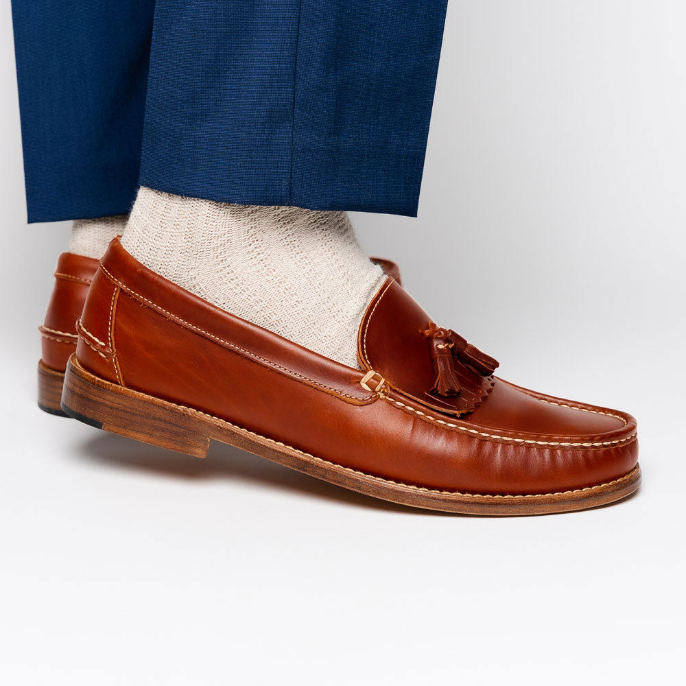 Handsewn Shoe Co. Tassel Kilt Loafer Brown