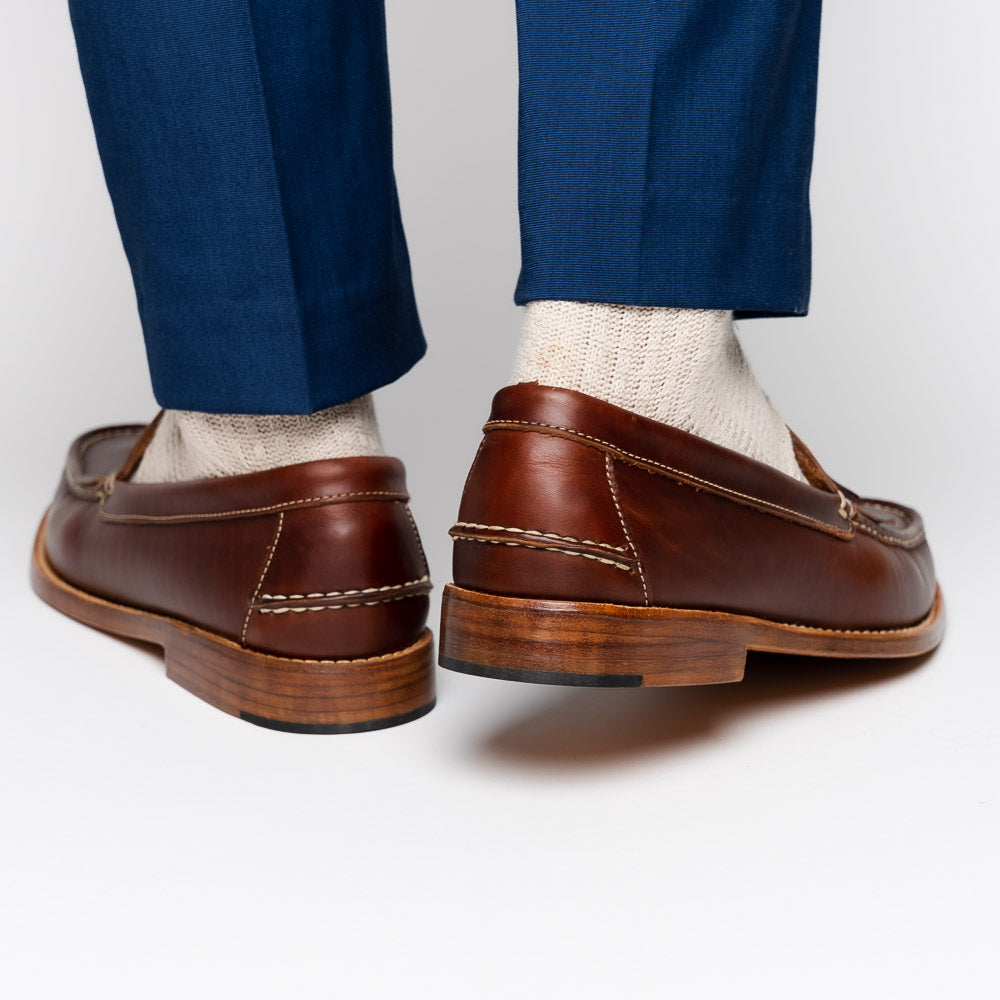 Handsewn Shoe Co. Tassel Kilt Loafer Dark Brown