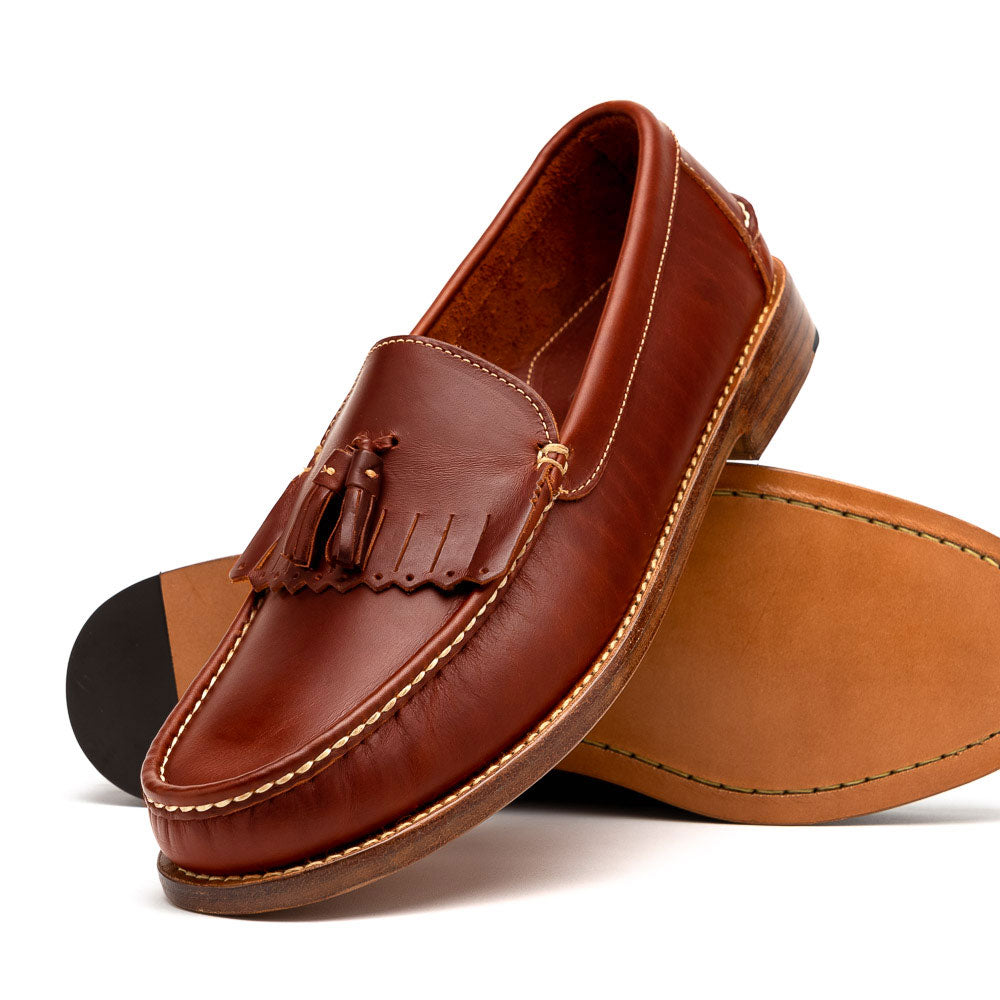 Handsewn Shoe Co. Tassel Kilt Loafer Brown