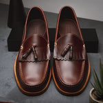 Handsewn Shoe Co. Tassel Kilt Loafer Dark Brown