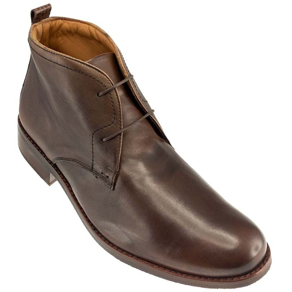 TB Phelps Bixby Sheepskin Chukka Boots Mahogany