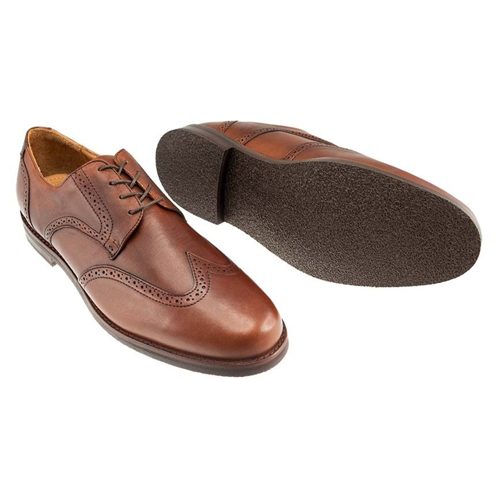 TB Phelps Bixby Sheepskin Wingtip Pecan