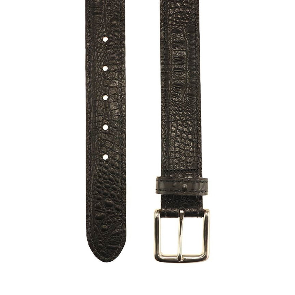TB Phelps Colombia Croco Dress Belt Black