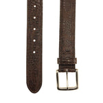 TB Phelps Colombia Croco Dress Belt Briar