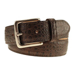 TB Phelps Colombia Croco Dress Belt Briar