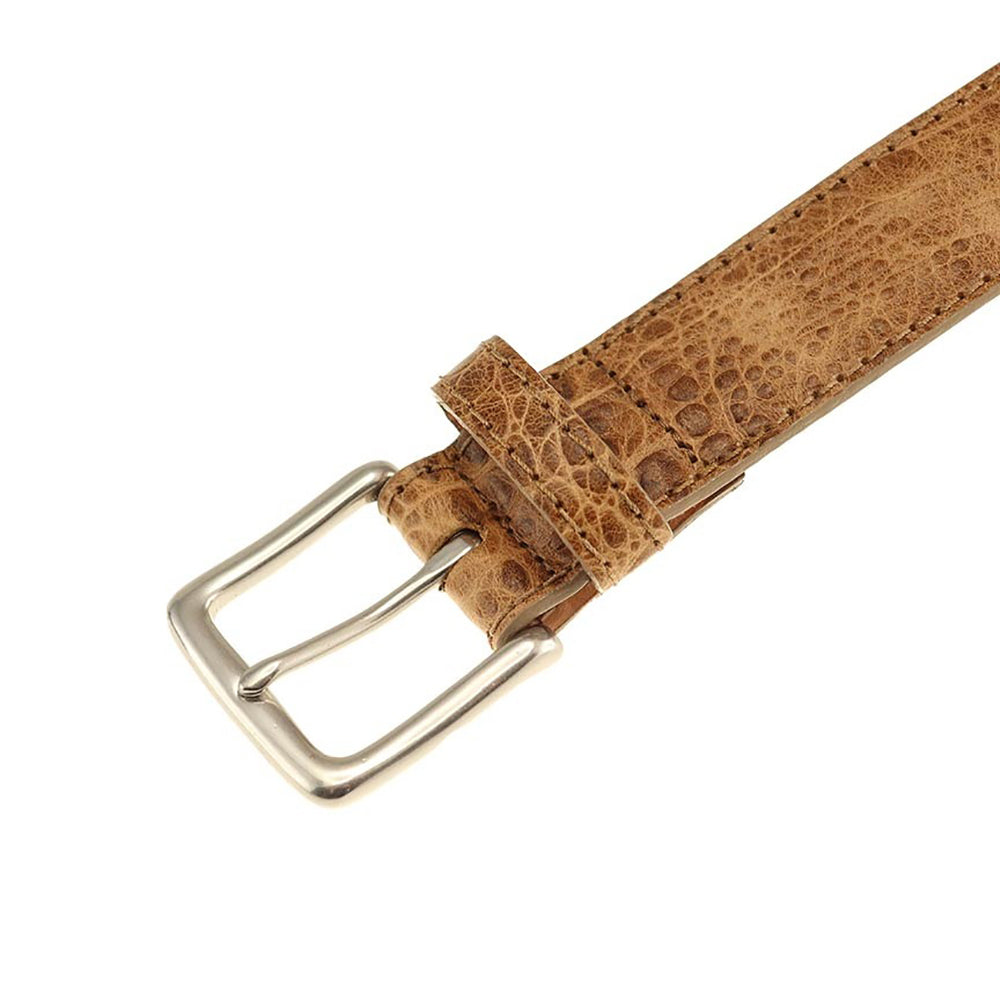 TB Phelps Colombia Croco Dress Belt Khaki