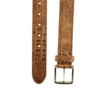 TB Phelps Colombia Croco Dress Belt Khaki