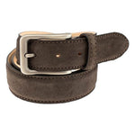 TB Phelps Dorset Suede Belt Dark Chocolate