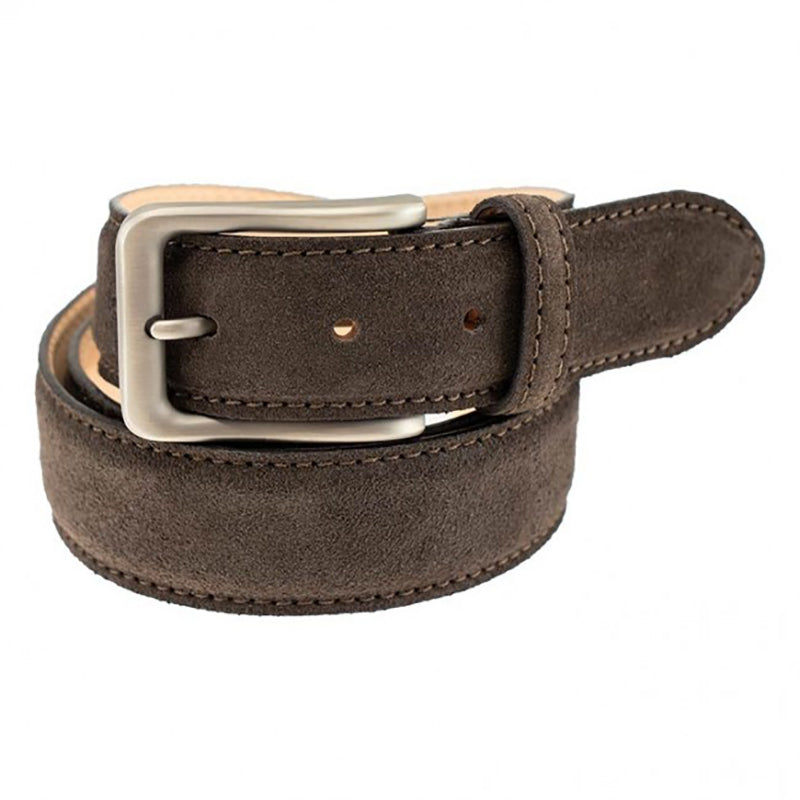 TB Phelps Dorset Suede Belt Dark Chocolate
