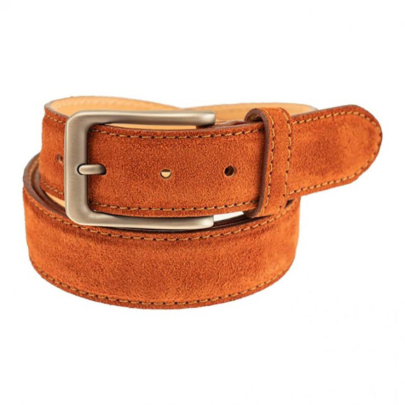 TB Phelps Dorset Suede Belt Rust