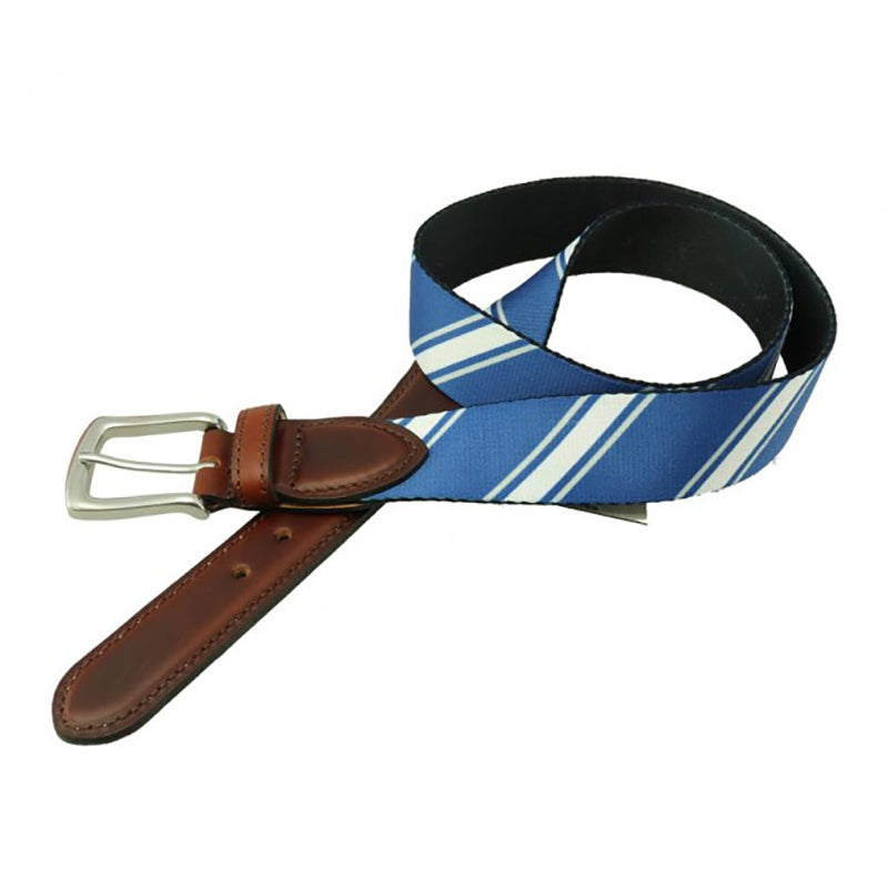 TB Phelps Hampton Web Tab Belt Repp Stripe 408WHNA