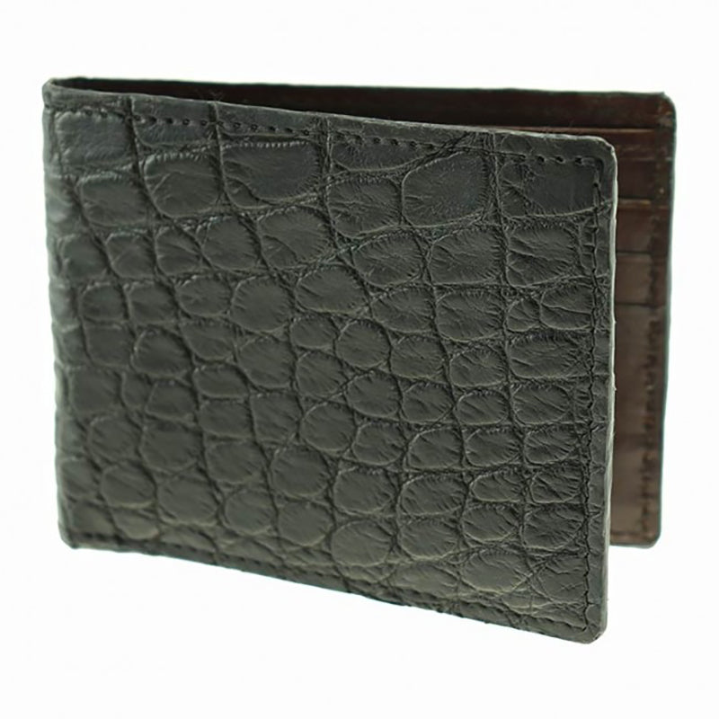 TB Phelps Lancaster Alligator Wallet Black