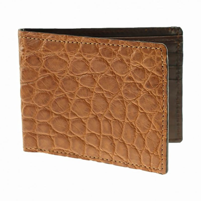 TB Phelps Lancaster Alligator Wallet Cognac