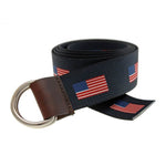 TB Phelps Largo D-Ring Web Belt American Flag