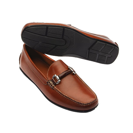 TB Phelps Milano Horsebit Driving Loafers Tan