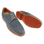 TB Phelps Reggie Suede Wingtip Shoes Flag Navy